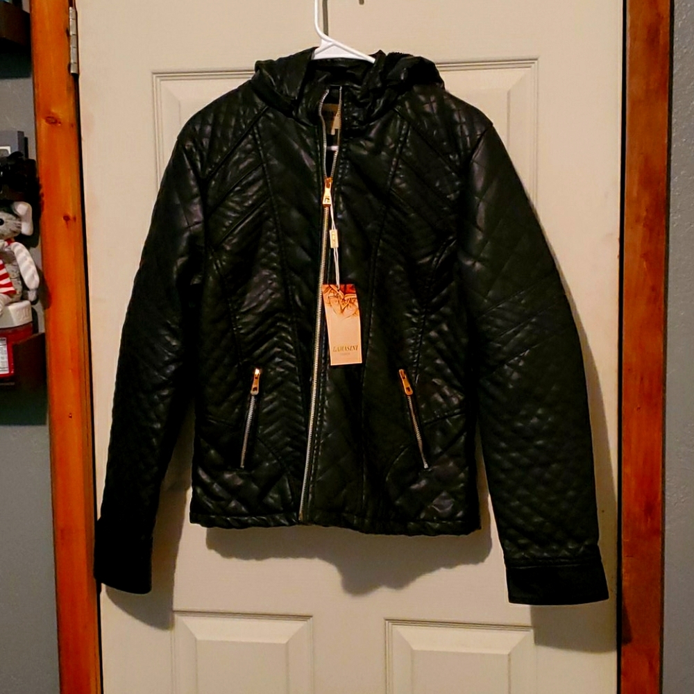 New Black Leather Jacket